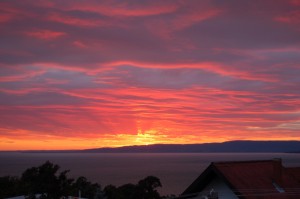 Sonnenuntergang (vom Haus aus gesehen)
